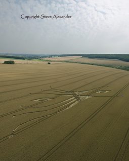 aerial of East Kennett from tt