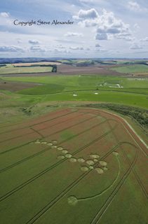 aerial of Ogbourne Down from tt