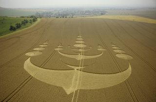aerial of Milk Hill below Adam's Grave