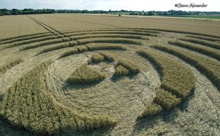 aerial of Winterbourne Bassett from tt