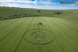 aerial of Sutton Veny from tt