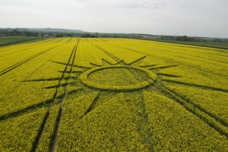 aerial of Avebury from tt