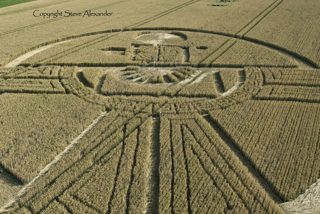 aerial of Barbury Castle from tt