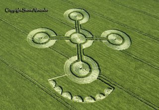 aerial of Alton Barnes from tt