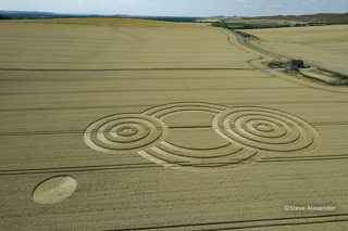 aerial of Tawesmead Copse from tt