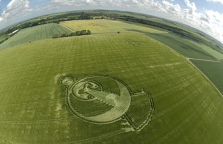 aerial of Yatesbury from tt