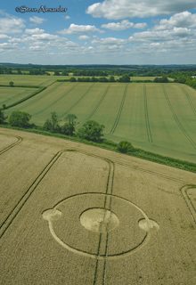 aerial of Bishops Sutton from tt