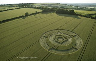 aerial of Rollright Stones from tt