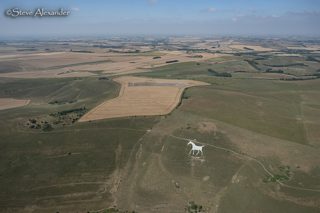 aerial of Milk Hill from tt