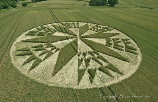 aerial of Burrow Hill Fort from tt