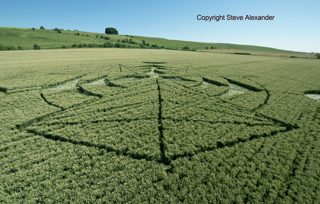 aerial of Hackpen Hill from tt