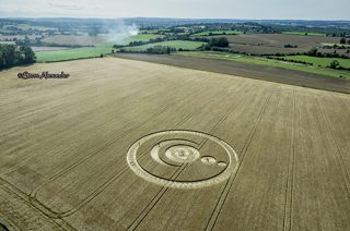 aerial of Cley Hill from tt