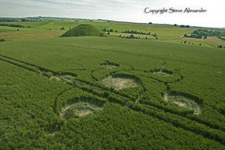 aerial of Silbury Hill
