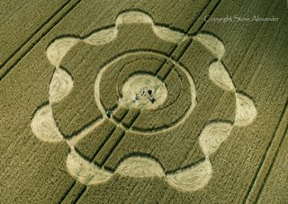 aerial of Avebury from tt