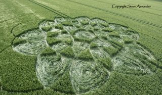 aerial of Chilcomb Down from tt