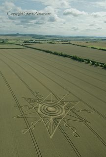 aerial of Gussage St Andrews from tt