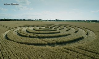 aerial of Winterbourne Bassett from tt