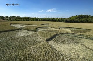 aerial of Bishops Sutton from tt