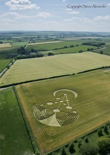 aerial of Badbury Rings from tt