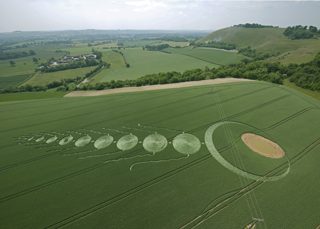 aerial of Martinsell Hill