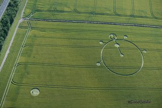 aerial of Yarnbury Castle from tt