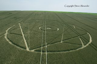 aerial of Bishops Cannings