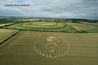aerial of Figsbury Rings from tt