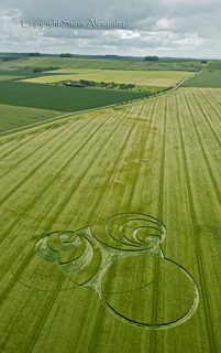 aerial of Hackpen Hill from tt
