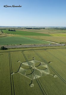 aerial of Yarnbury Castle from tt