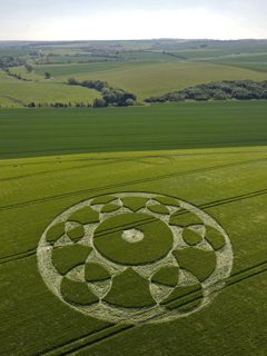 aerial of Silbury Hill