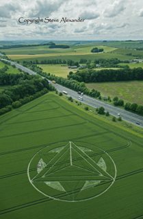 aerial of Wanborough Plain from tt