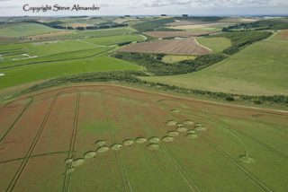 aerial of Ogbourne Down