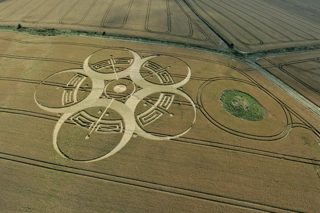 aerial of Roundway Hill from tt