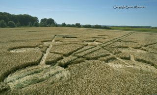 aerial of Badbury Rings from tt