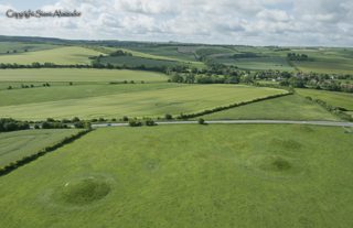 aerial of Avebury from tt