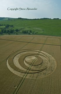 aerial of Barbury Castle