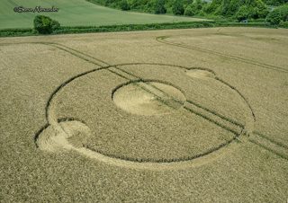 aerial of Bishops Sutton from tt