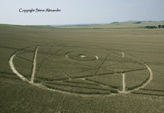 aerial of Bishops Cannings