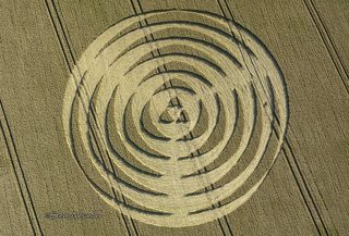 aerial of Winterbourne Bassett from tt