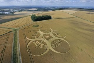 aerial of Roundway Hill