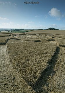 aerial of Hackpen Hill from tt