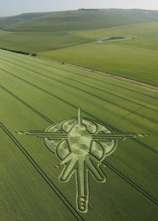 aerial of Milk Hill
