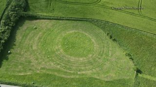aerial of Avebury from tt