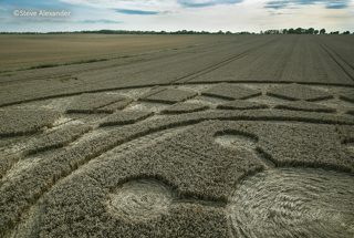 aerial of Roundway Hill from tt