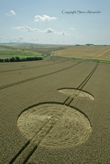 aerial of East Kennett from tt