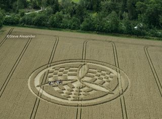 aerial of Barton Stacey from tt