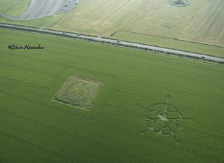 aerial of Winterbourne Stoke from tt
