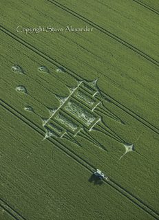 aerial of Stanton St Bernard from tt