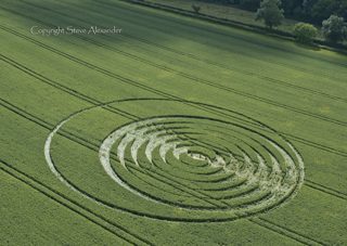 aerial of Tichborne from tt