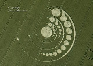 aerial of Avebury Stone Circle from tt